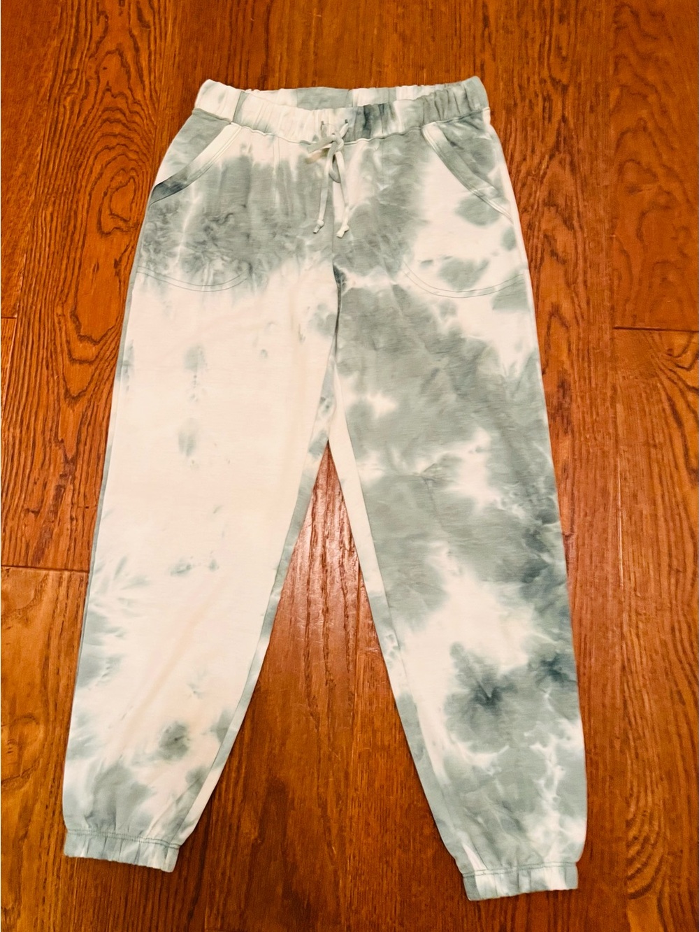 Tie-Dye Jogger Pants in Green - Casual Track Joggers